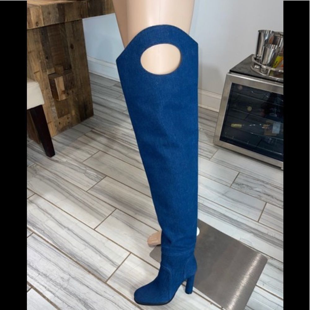 Burberry OTK Denim Boots - Picture 9 of 10